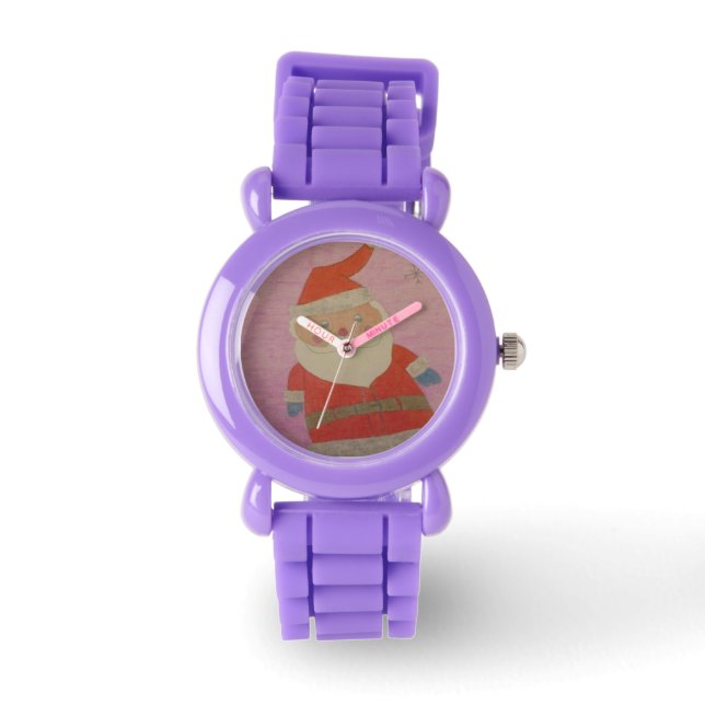 Relógio De Pulso Vintage Santa Claus Watch (Frente)