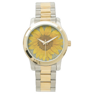 Relógio De Pulso Vintage Sunflower Watch