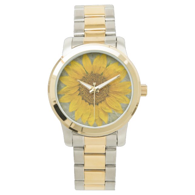 Relógio De Pulso Vintage Sunflower Watch (Frente)