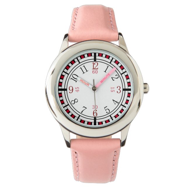 Relógio De Pulso Vislumbre detalhado de cores diferentes (Frente)