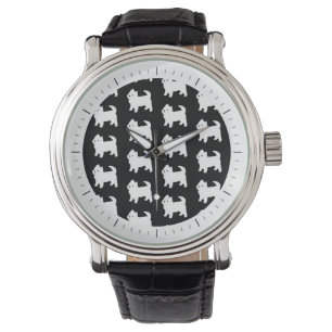 Relógio De Pulso Westie pequeno bonito - montanhas Terrier branco