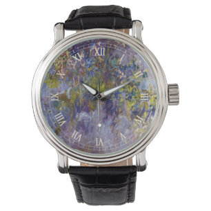 Relógio De Pulso Wisteria (metade esquerda) por Claude Monet