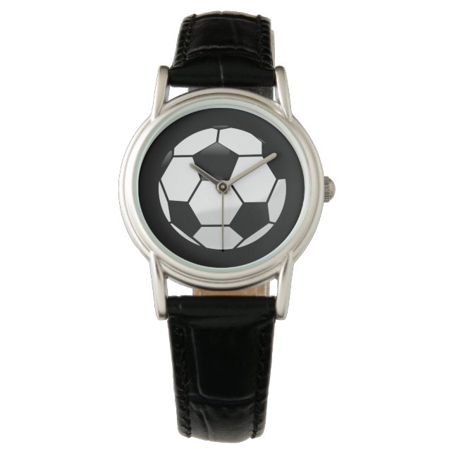 Relógio De Pulso Womens Classic Watch/Soccer Ball (Frente)