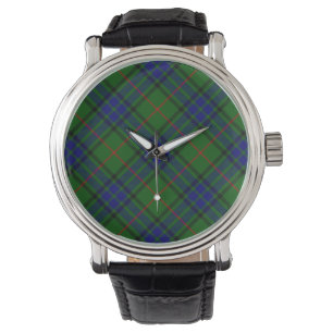 Relógio De Pulso Xadrez azul-tartan Lauder