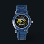 Relógio de segurança para festa de casamento<br><div class="desc">O relógio do garoto da segurança para festa de casamento. Vigias personalizadas de pulso para rapazes. Boa ideia para filho, neto, sobrinho, primo, filhos etc. Design de discagem preto-e-branco com noiva e anéis de noiva monogramas. Diâmetro em torno de 33 mm. Precinta preta ou colorida de couro. Resistência à água...</div>
