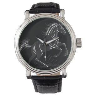 Relógio de Silhouette de Cavalo de Criação