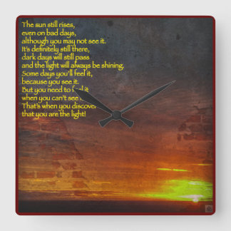 Relógio de subida e brilho