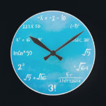 Relógio de Teste Matemático - Azul de Relógio<br><div class="desc">Cor azul do céu para o relógio inteligente de sempre!</div>