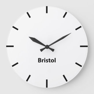 Relógio de Time Wall do Reino Unido Bristol