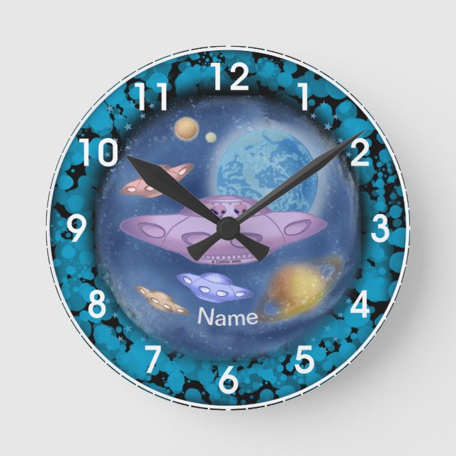 Relógio de Viagem de Espaços (Frente)