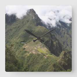 Relógio de visão de pássaro Machu Picchu