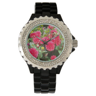 Relógio Deep Pink Dahlias Watch