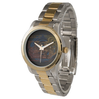 Relógio Desenho de tinta montada - carro esportivo a peça