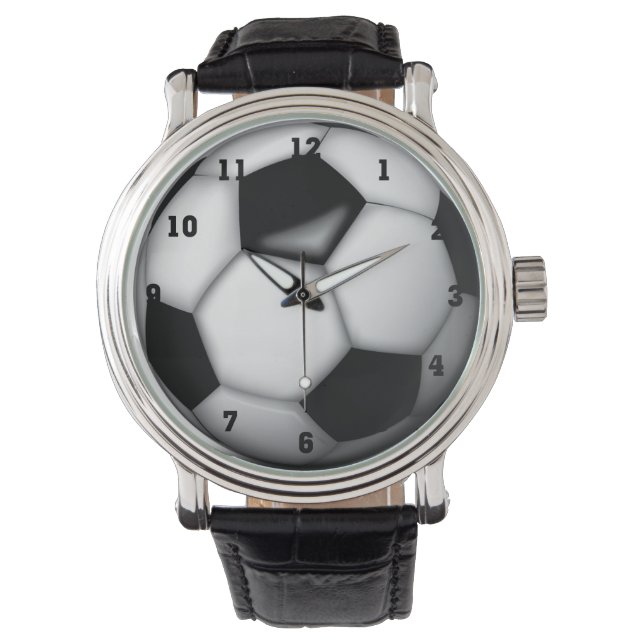 Relógio Design de bola de futebol (Frente)