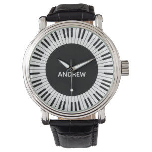 Relógio Design de Chaves Piano