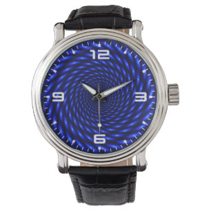 Relógio Design de Círculo abstrato Azul