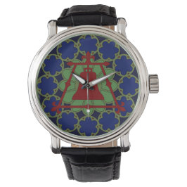 Relógio Design de Fleur de Raincross de Vidro Estampado