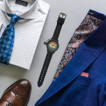 Relógio Design de Homens Personalizados<br><div class="desc">Observadores personalizados em cores e tons para criar um cronograma que reflita sua personalidade exclusiva. É o presente perfeito para um amado. Você pode personalizar o design alterando o nome.</div>
