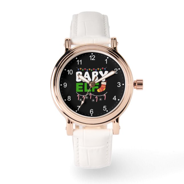 Relógio Design de Natal de Elfo Bebê-84608 (Frente)