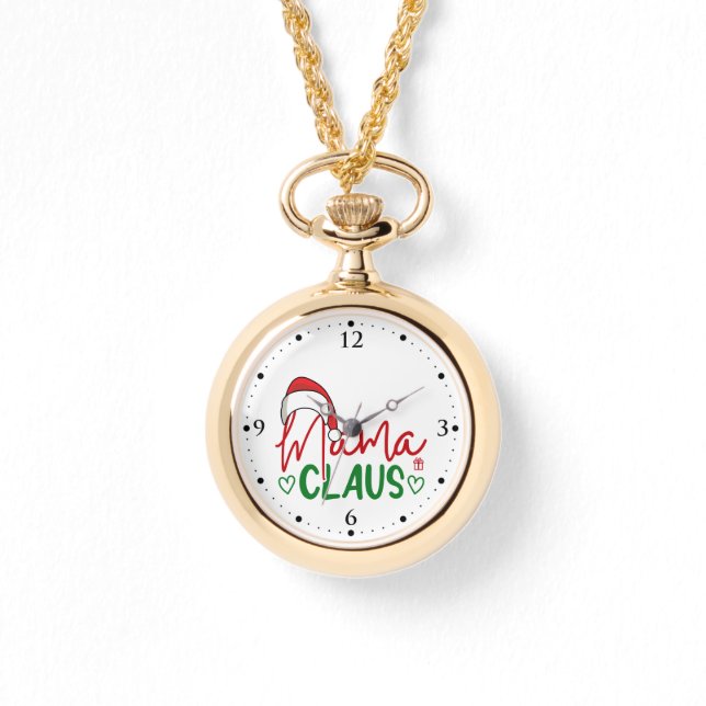 Relógio Design de Natal Mama Claus-60094 (Frente)