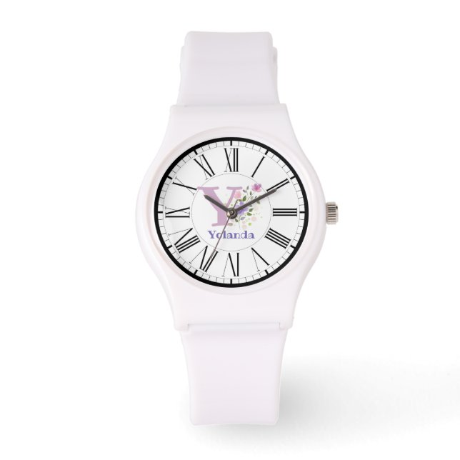 Relógio Design de Numeração Romana com Monitoramento Inici (Frente)