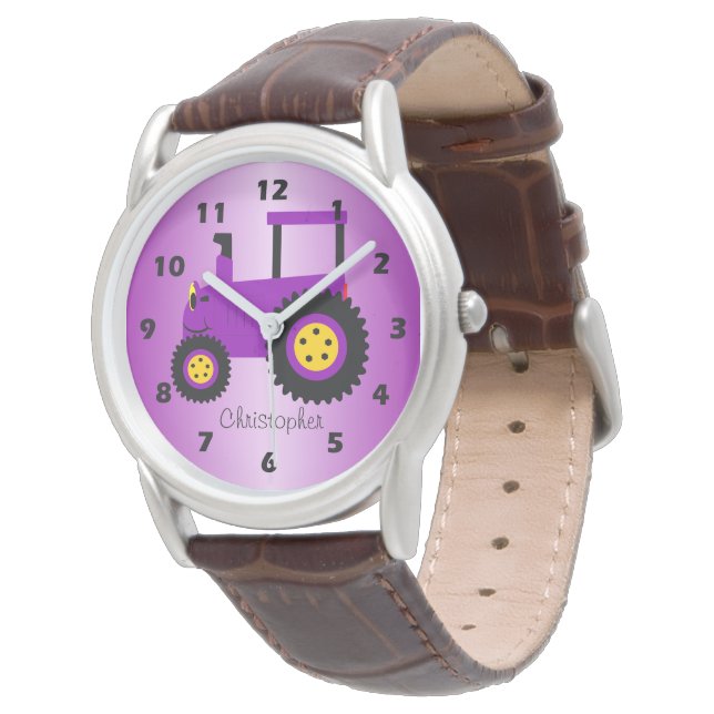 Relógio Design de Trator Pessoal Purple (Angular)