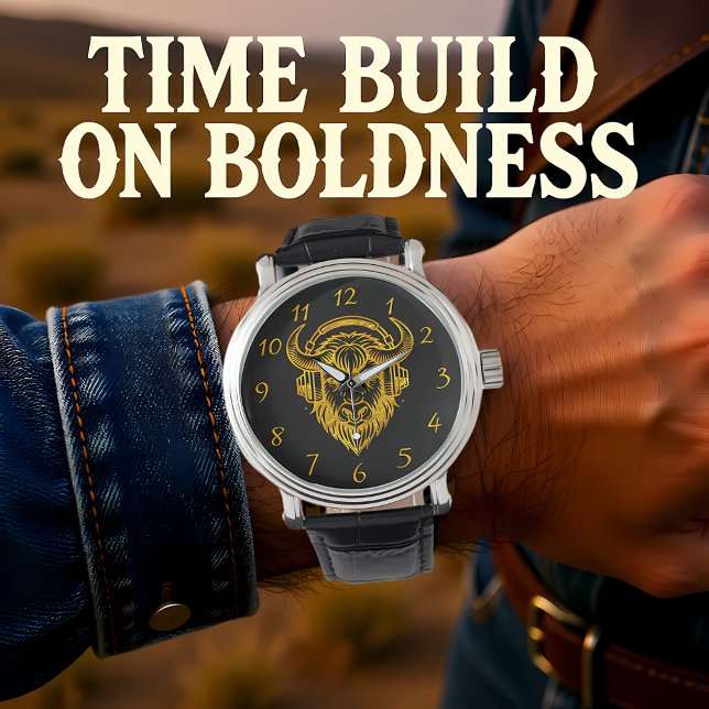 Relógio Design exclusivo de Fones de ouvido Vestidos Bison (Criador carregado)