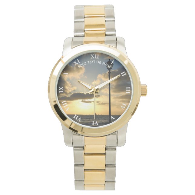 Relógio Design Personalizado Com Sua Própria Foto E Seu Te (Frente)