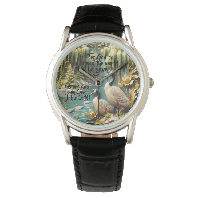 Relógio Deus tanto amava o mundo (Frente)