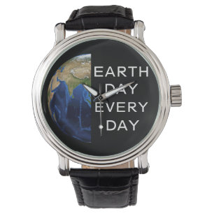 Relógio Dia da Terra todos os dias, vá verde, Salve nosso