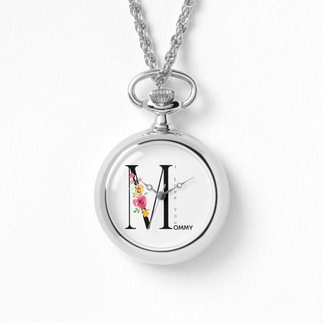 Relógio Dia das Mães, Presente para mamãe, Eu amo você Mam (Frente)