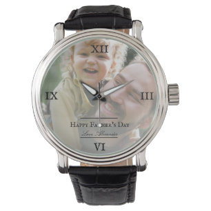 Relógio Dia de os pais Minimalista de Foto
