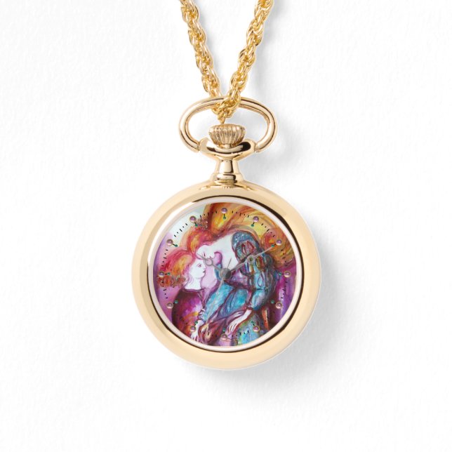 Relógio Dia dos Namorados Românticos de ROMEO E JULIETA (Frente)