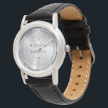 Relógio Diamantes de casamento e prata<br><div class="desc">Elegante 25 de aniversário de casamento imagem de prata metálica acentuada com corações de diamantes brancos.</div>