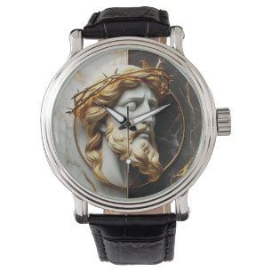 Relógio Divino Inglês Jesus olhando para os céus