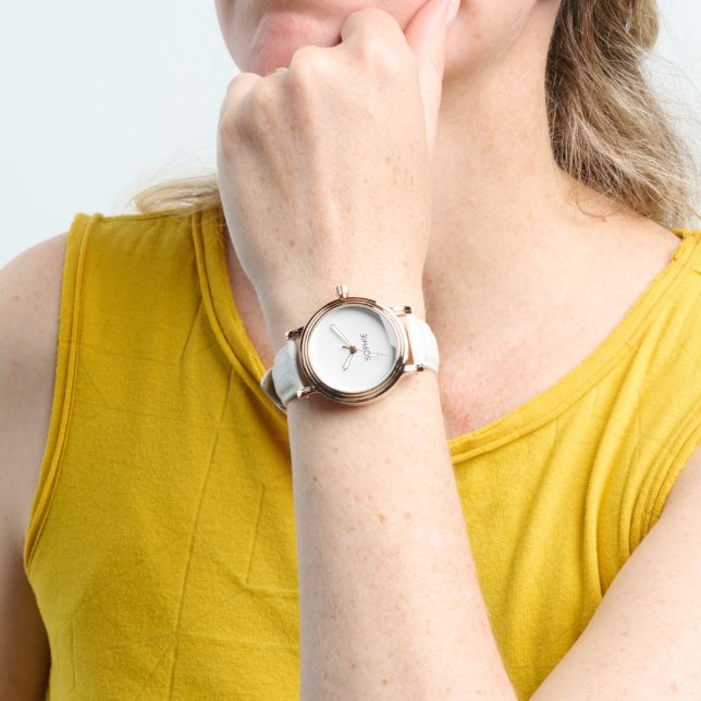 Relógio DIY Watch | Texto Personalizado, Nome, Cor (Pulso)