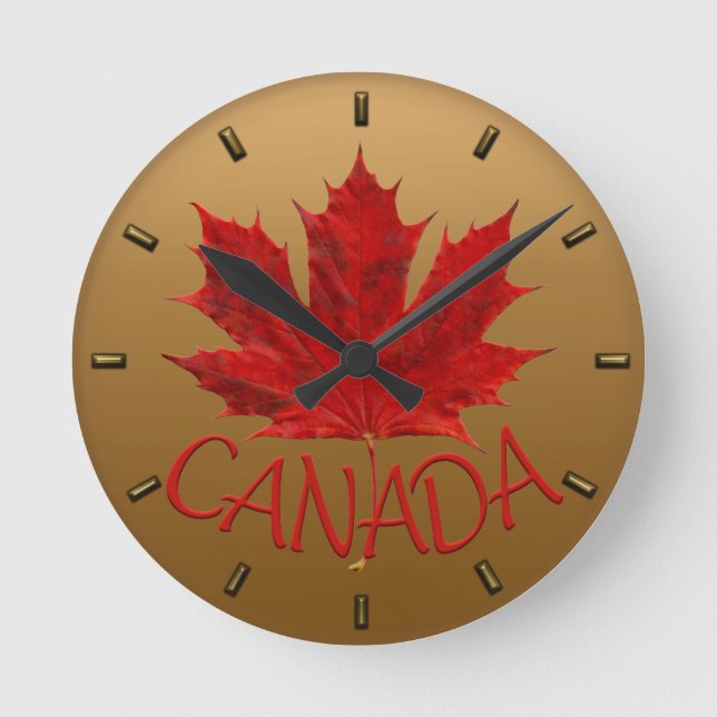 Relógio do Canadá Relógios de Parede Personalizado (Frente)