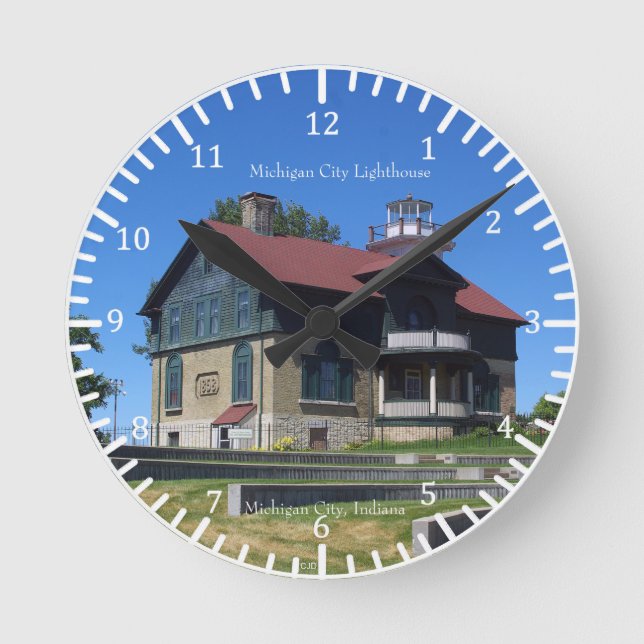 Relógio do Farol da cidade de Michigan (Frente)