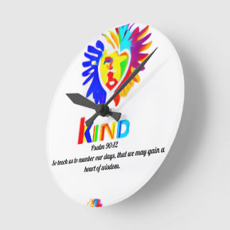 Relógio do logotipo LK Psalm 90:12 - Tempo com pro