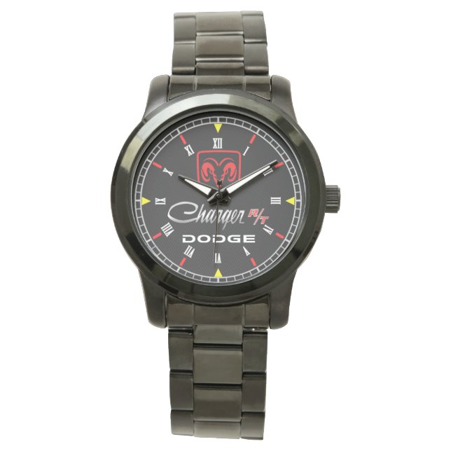 Relógio Dodge Charger RT Stainless Steel Quartz Watch (Frente)