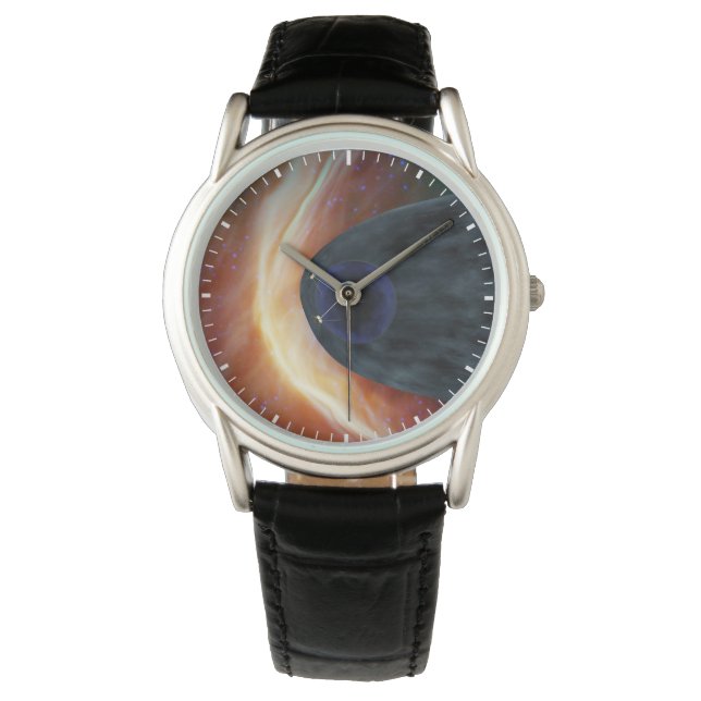 Relógio Dois Espaçadores Voyager Explorando Espaço Turbule (Frente)