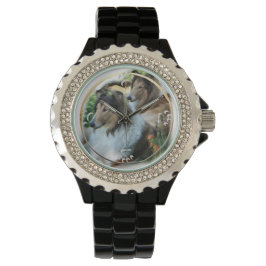 Relógio Dois presentes de Collie Rough Sable