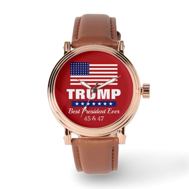 RELÓGIO DONALD TRUMP BEST PRESIDENT EVER WATCH (Frente)