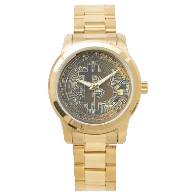 Relógio Dourada Bitmoney Watch for Man (Frente)