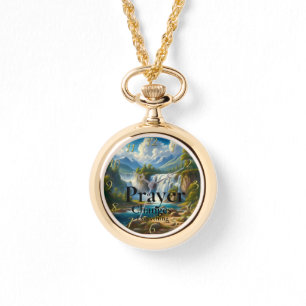 Relógio Dourada oração à fé cristã muda tudo