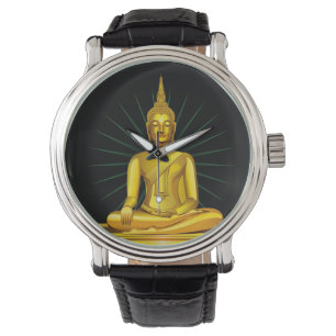 Relógio dourado de Buddha