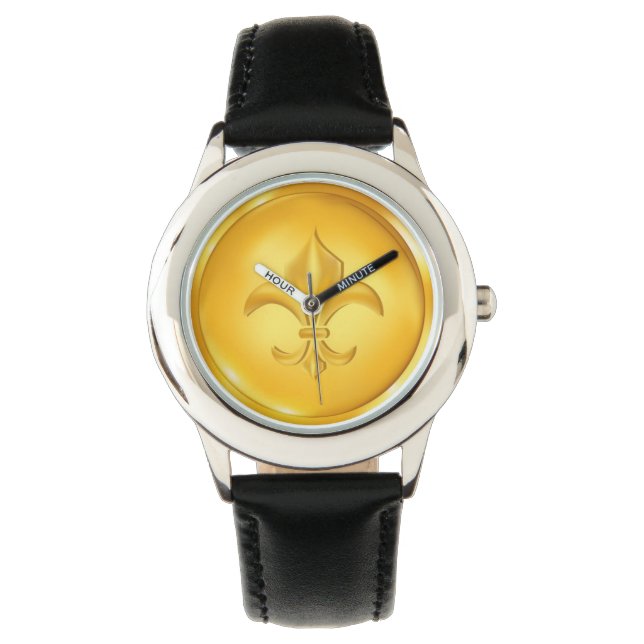 Relógio Dourado Fleur De Lis - SRF (Frente)