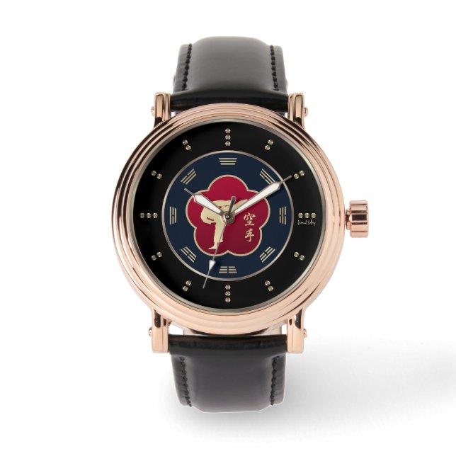 Relógio Dourado Karate Luxury (Frente)
