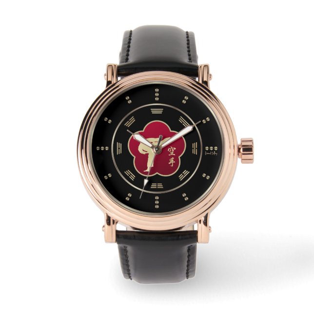 Relógio Dourado Karate Luxury Watch (Frente)