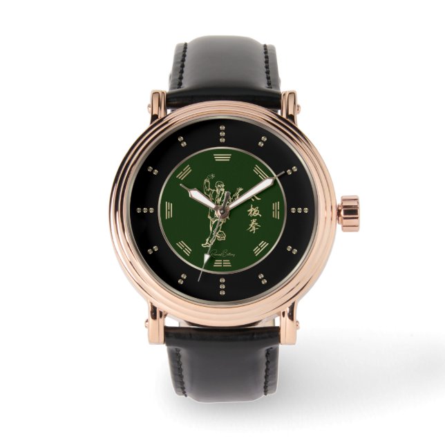 Relógio Dourado Tai Chi Chuan Luxury (Frente)